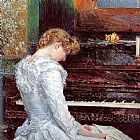 Childe Hassam Famous Paintings - The Sonata